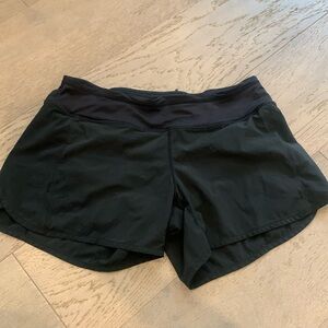 Lululemon size six black shorts